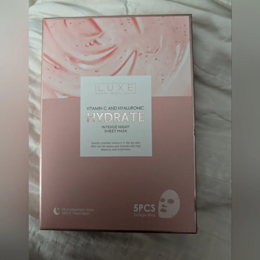 Luxe Hydrate Intense Night Sheet Mask - Pink